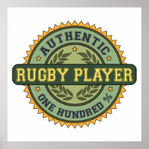 Authentic Rugby Player Posters