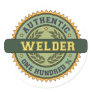 Authentic Welder Round Stickers