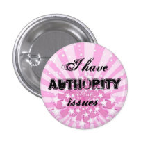 Authority Issues Pinback Buttons
