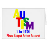 Autism 1 in 150 Support Autism Research Card