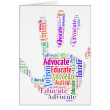 Autism Advocate and Educate Note Card GoTeamKate