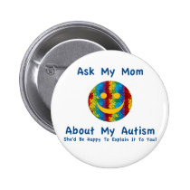 Autism: Ask My Mum buttons