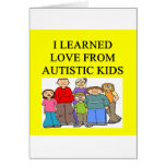 autism autustic kid son daughter love greeting cards