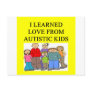 autism autustic kid son daughter love postcards