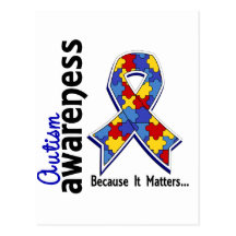 Autism Awareness 5 Post Cards