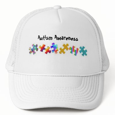 Autism Awareness (All White) Hat by koolasvegan