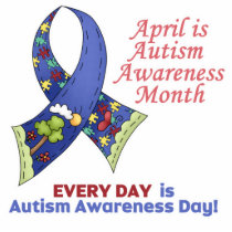 Autism Awareness April and Every Day Photo Cutout