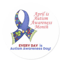 Autism Awareness April and Every Day Stickers
