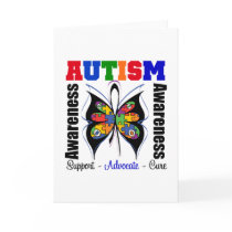 Autism Awareness Butterfly Cards