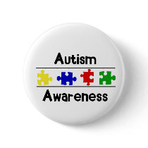Autism Awareness Pinback Button