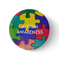 AUTISM AWARENESS PINBACK BUTTONS