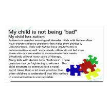 Autism Awareness card