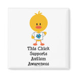 Autism Awareness Chick Magnet