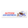 Autism Awareness Ethnic Angel Bumper Stickers