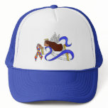 Autism Awareness Ethnic Angel Trucker Hats