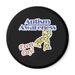 Autism Awareness Every Day Refrigerator Magnet