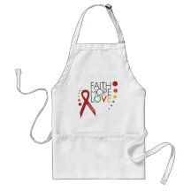 Autism Awareness - Faith, Hope, Love Aprons