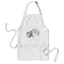 Autism Awareness - Faith, Hope, Love Aprons