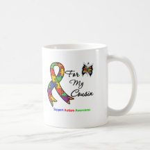 Autism Awareness For My Cousin Mugs