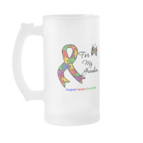 Autism Awareness For My Grandson Mugs