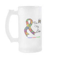 Autism Awareness For My Son Mugs