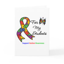 Autism Awareness For My Students Card