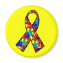 Autism Awareness Jigsaw Puzzle Ribbon Products Refrigerator Magnets
