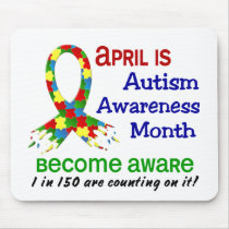 AUTISM AWARENESS MONTH APRIL MOUSE PAD