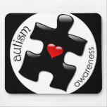 Autism Awareness Mousepad - Black