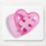 Autism Awareness Mousepad Pink Puzzle Heart