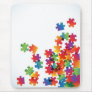Autism Awareness Mousepad Rainbow Puzzle