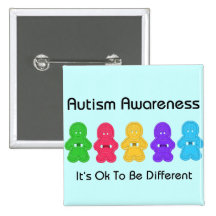 Autism Awareness Pinback Buttons