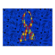 autism awareness post cards