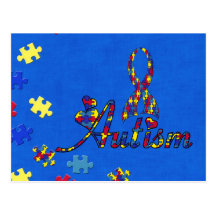 autism awareness post cards