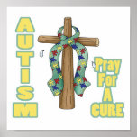 Autism Awareness-Pray for a Cure Posters