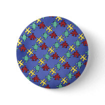 Autism Awareness Puzzle Background Buttons