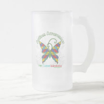 Autism Awareness Puzzle Butterfly Mug