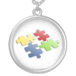 Autism Awareness Puzzle Necklace
