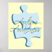 Autism Awareness Puzzle Piece Poster Art