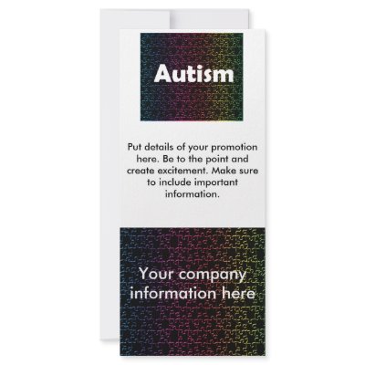 autism awareness rack card, template by DesignsbyLisa