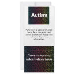 autism awareness rack card, template rack cards