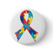 Autism Awareness Ribbon A4 Pins
