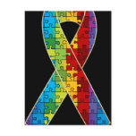 Autism Awareness Ribbon Awareness Postcard D3