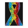 Autism Awareness Ribbon Awareness Postcard D3