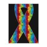 Autism Awareness Ribbon Awareness Postcard D5