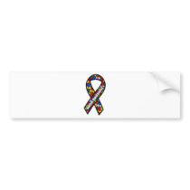 Autism Awareness Ribbon Bumper Sticker
