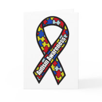 Autism Awareness Ribbon Cards