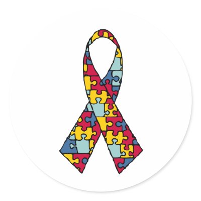 Autism Awareness Ribbon Merchandise Sticker by BilliYa