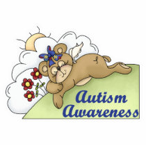 Autism Awareness Sleeping Bear Photo Sculptures