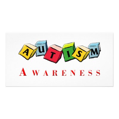Autism Awaress Personalized Photo Card by Handix